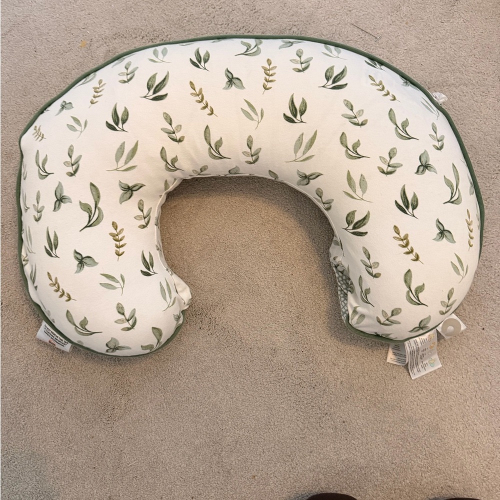 Boppy Green Leaf nursing Pillow